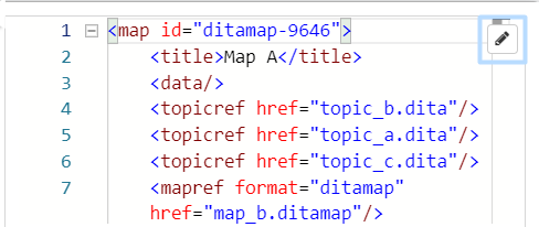 Pencil button in the element properties window